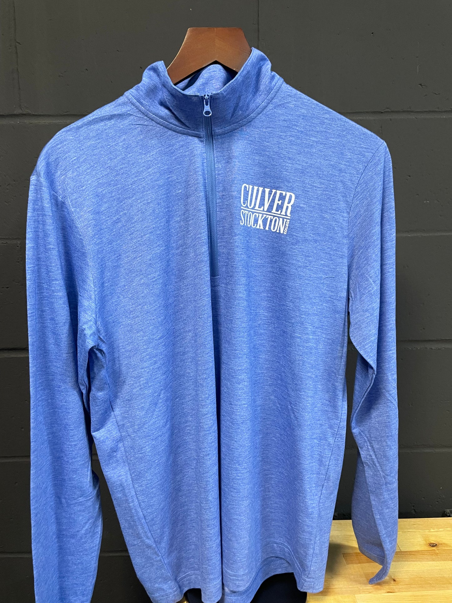 Unisex Quarter Zip Blue