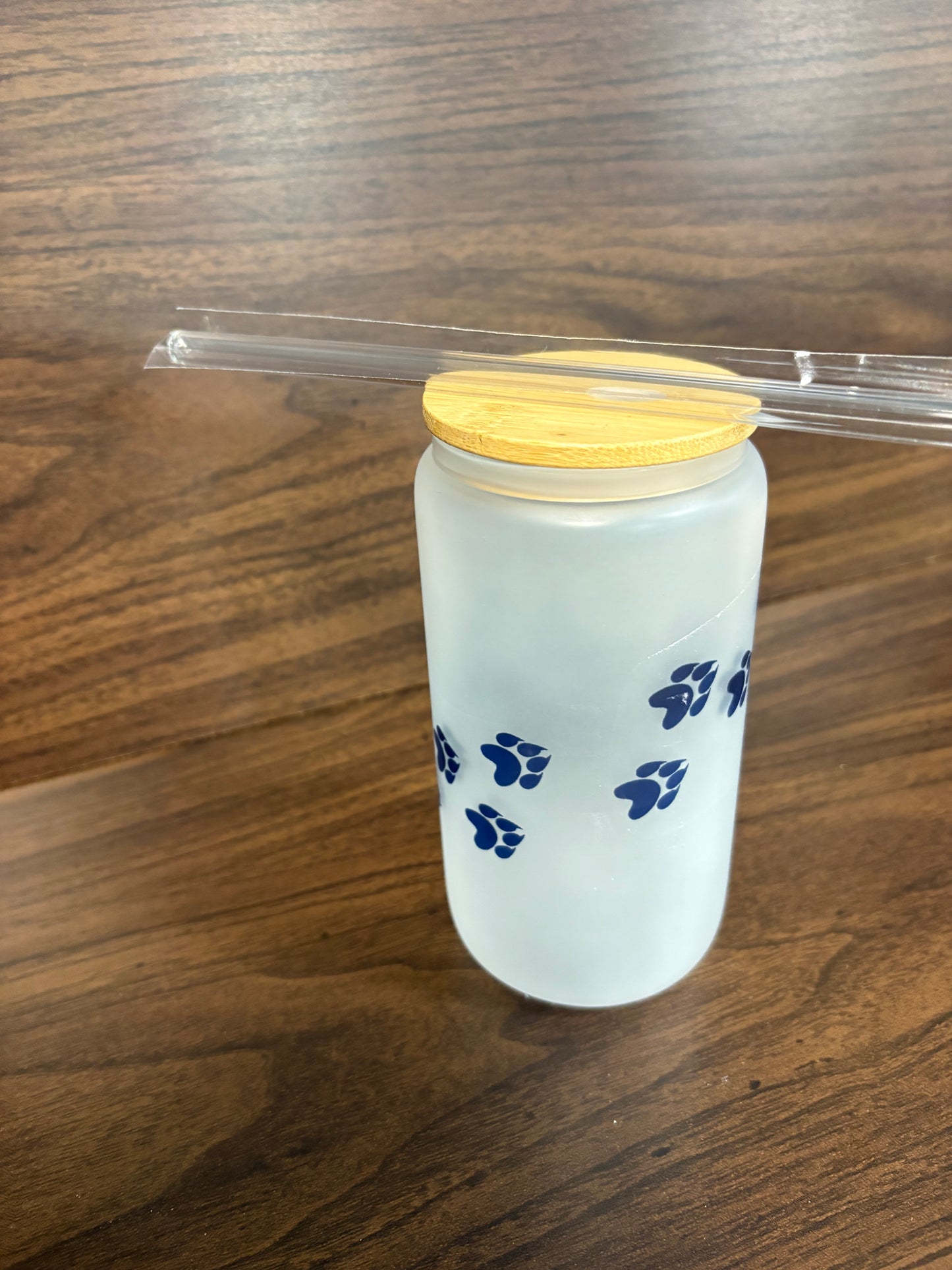 C-SC Glass Cup with Bamboo Lid