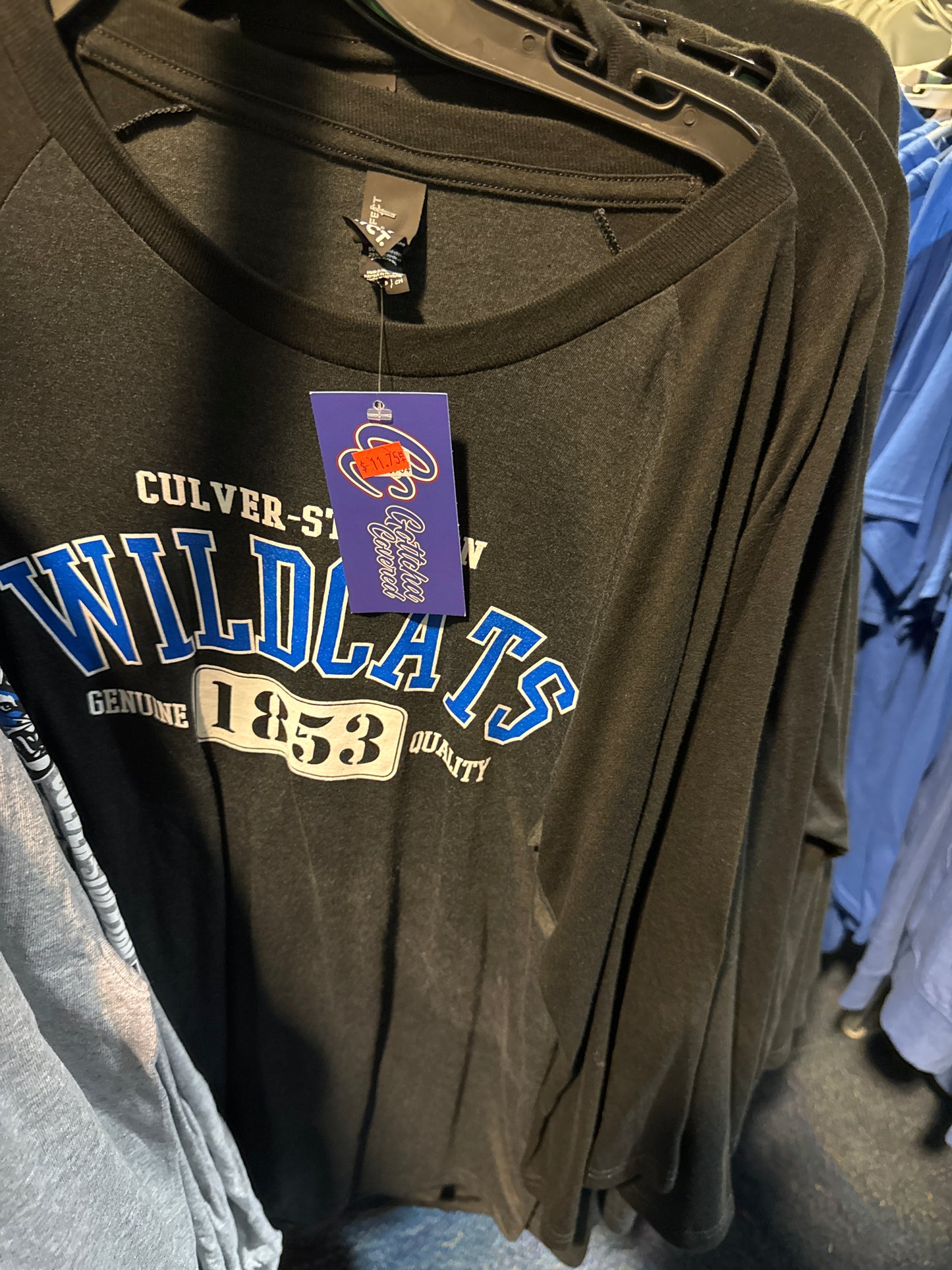 Culver-Stockton Black Baseball Tee