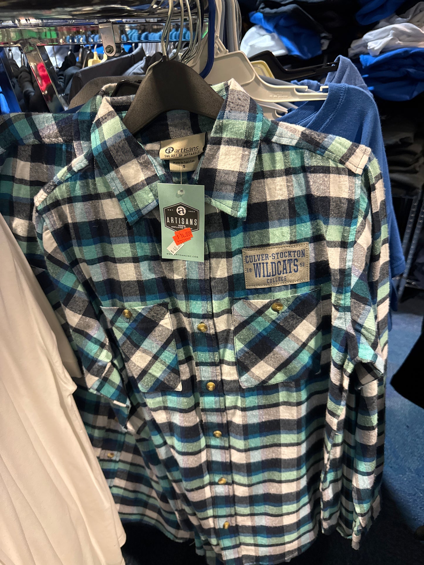 Plaid Flannel Long Sleeve Shirt