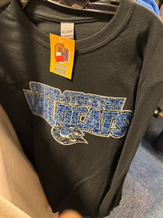 Distress Logo Black Tee