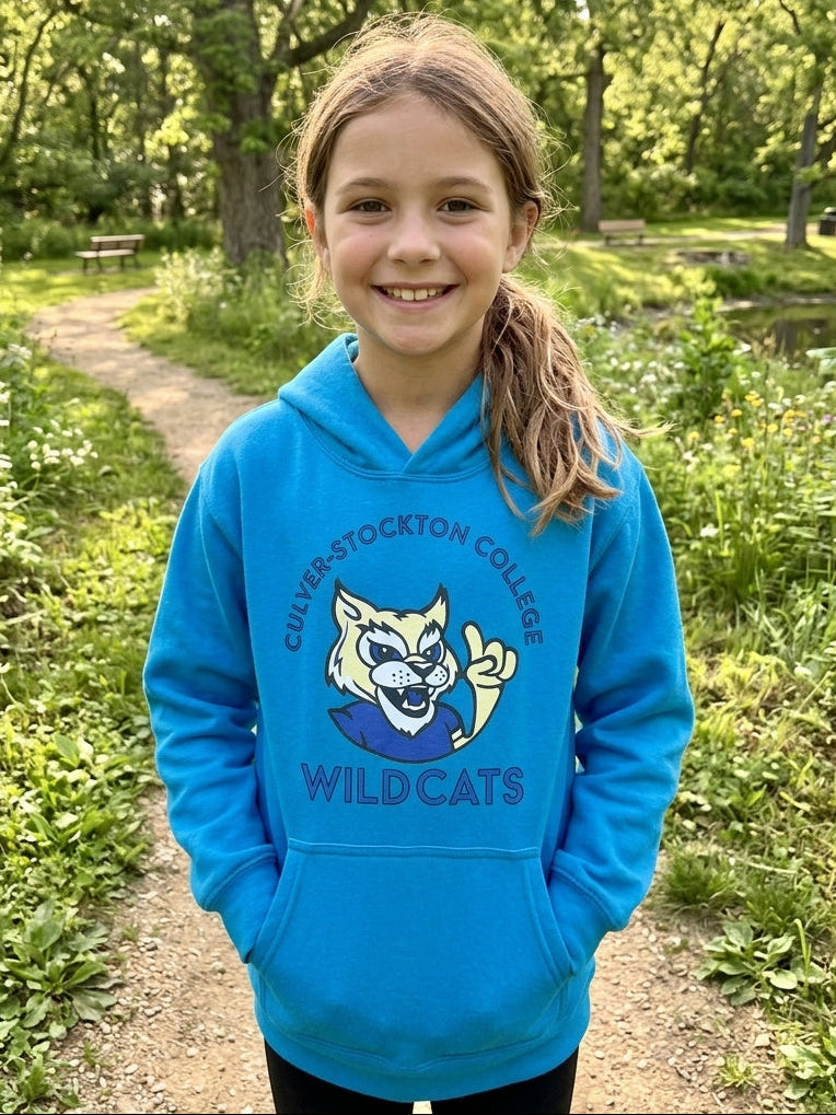 Youth bright blue hoodie