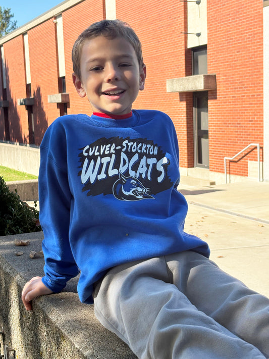 Grunge Crew Neck Youth Sweatshirt