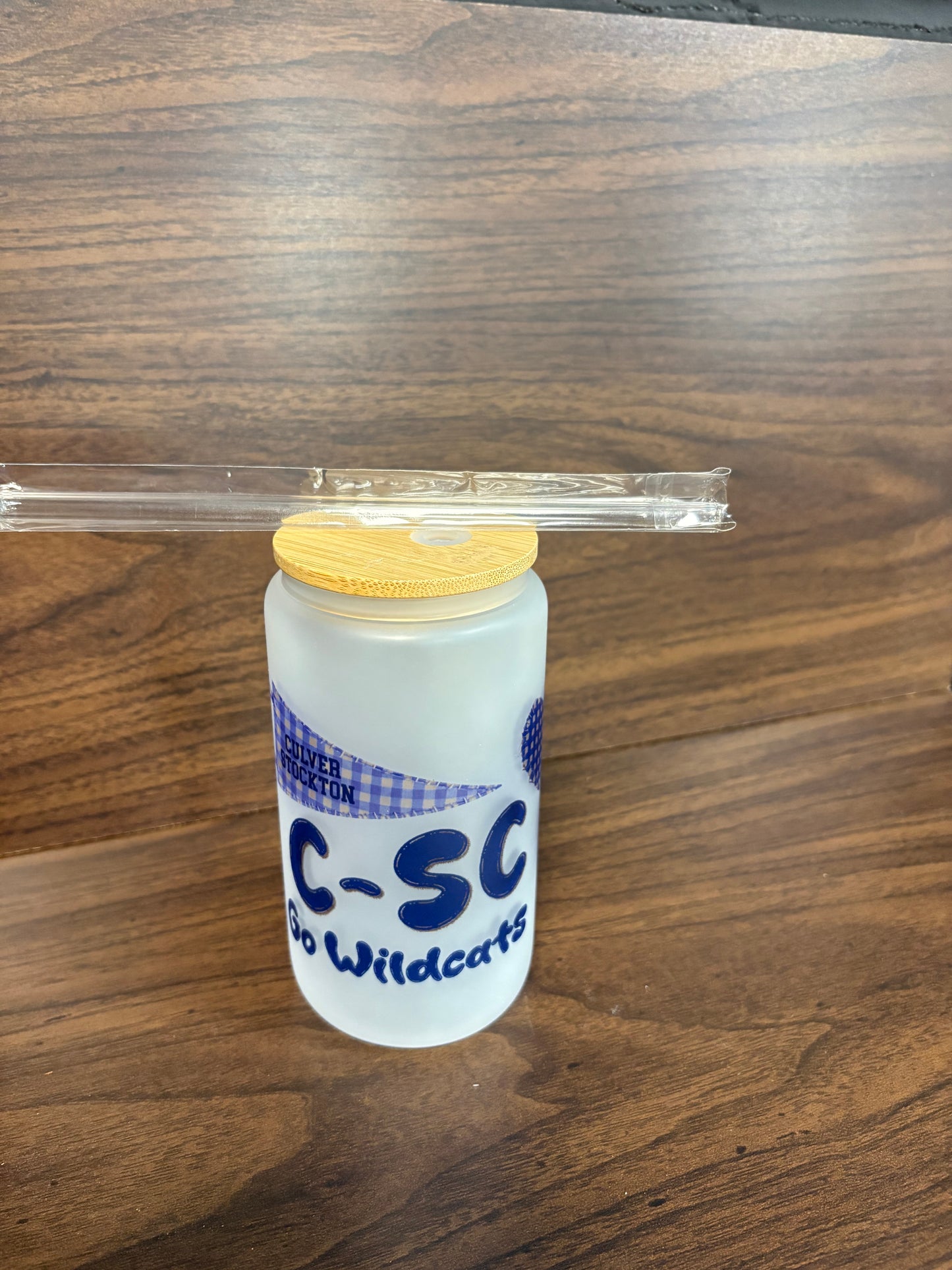 C-SC Glass Cup with Bamboo Lid