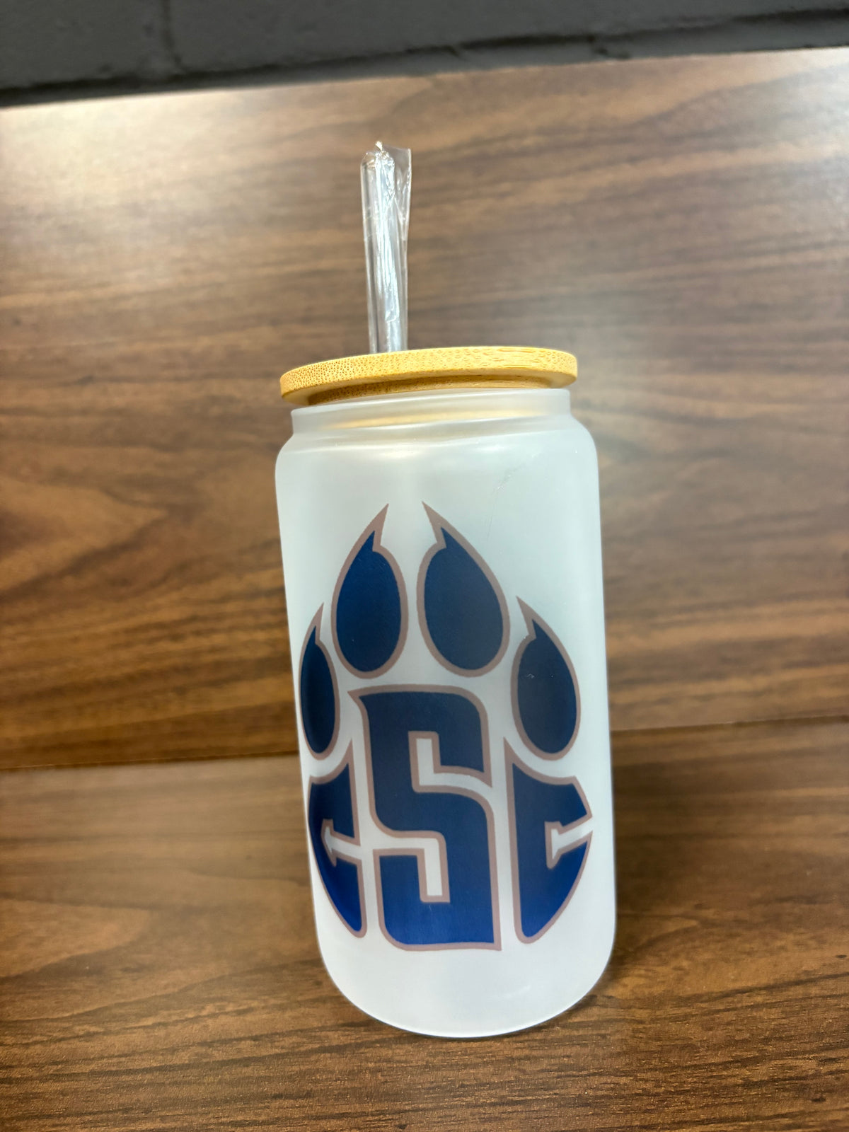 C-SC Glass Cup with Bamboo Lid