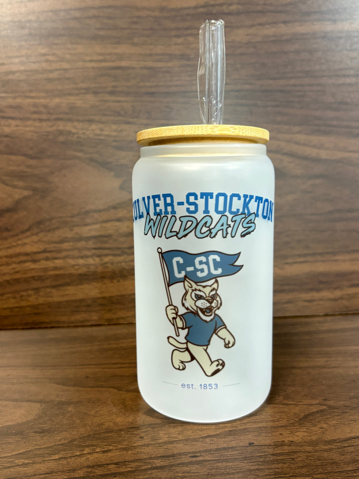 C-SC Glass Cup with Bamboo Lid