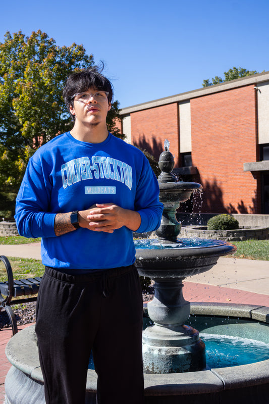 Vibrant Blue Crew Neck